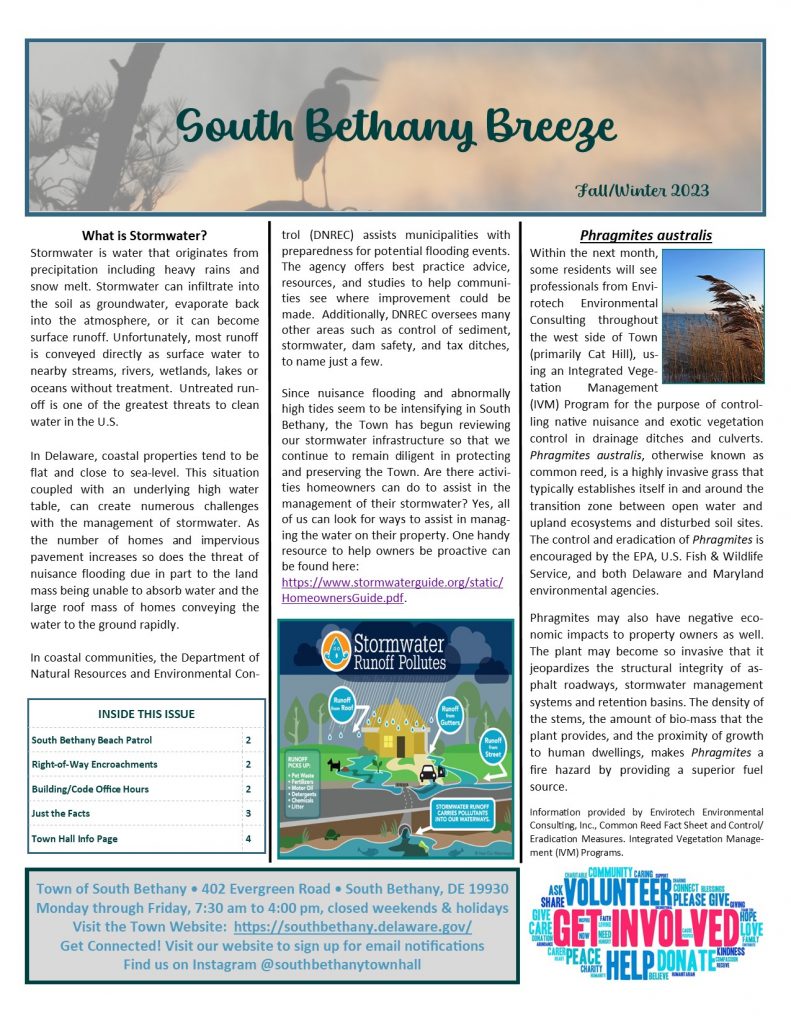 South Bethany Breeze 2023 Fall/Winter Edition
